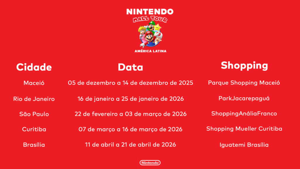 A Nintendo celebra as festas de fim de ano em shoppings de seis países da América Latina com o Nintendo Mall Tour América Latina 3 Nintendo Mall Tour LATAM 02 Easy Resize.com